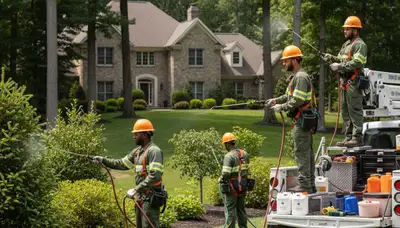 Deer deterrent service protecting trees and shrubs in Andover, MA