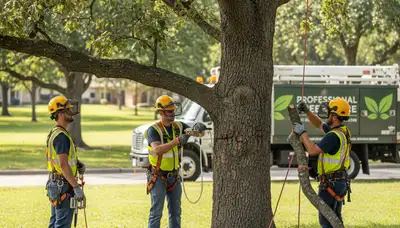 Andover, MA arborist diagnosing tree disease on a residential property