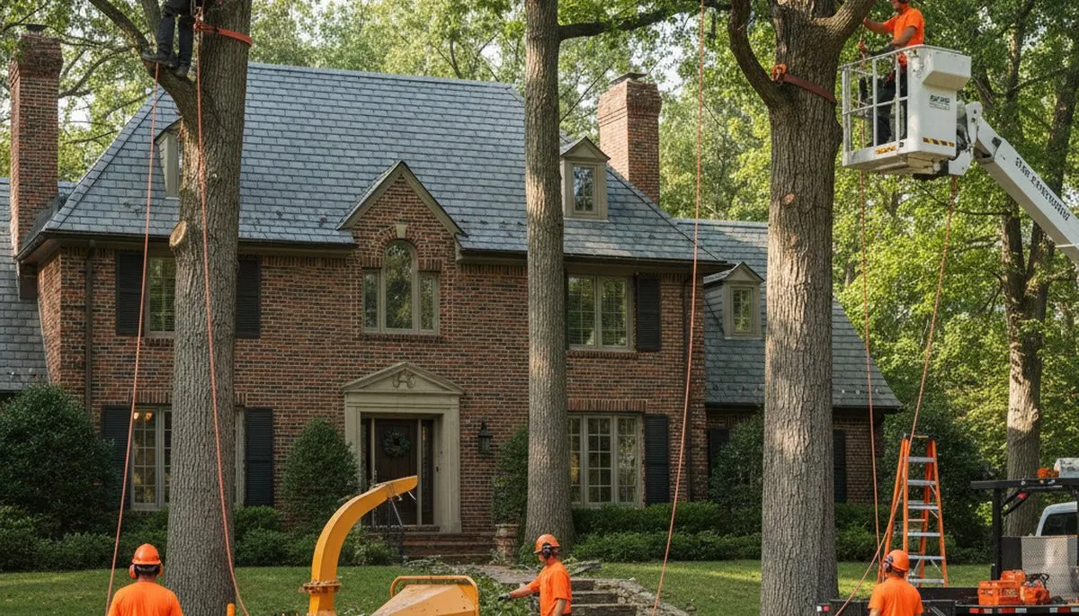 Tree service crew in Andover, MA providing professional tree care and removal services