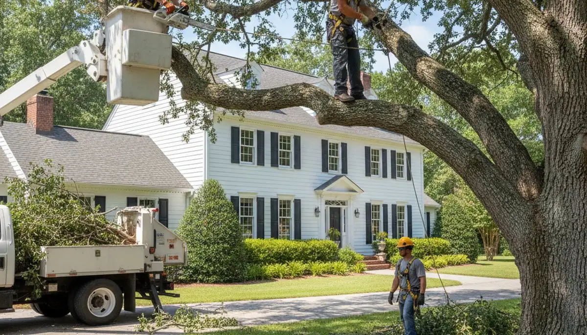Tree service crew in Andover, MA providing professional tree care and removal services